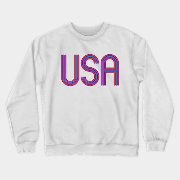 USA 4th of July Crewneck Sweatshirt by DesignsbyZazz